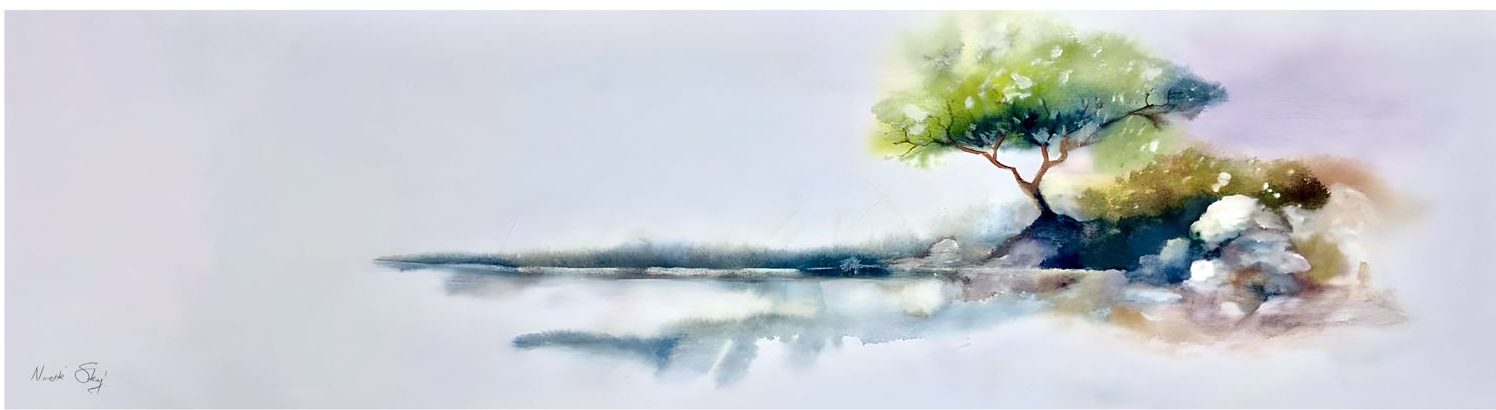 Watercolor / Canvas 120cm x 40cm SOLD